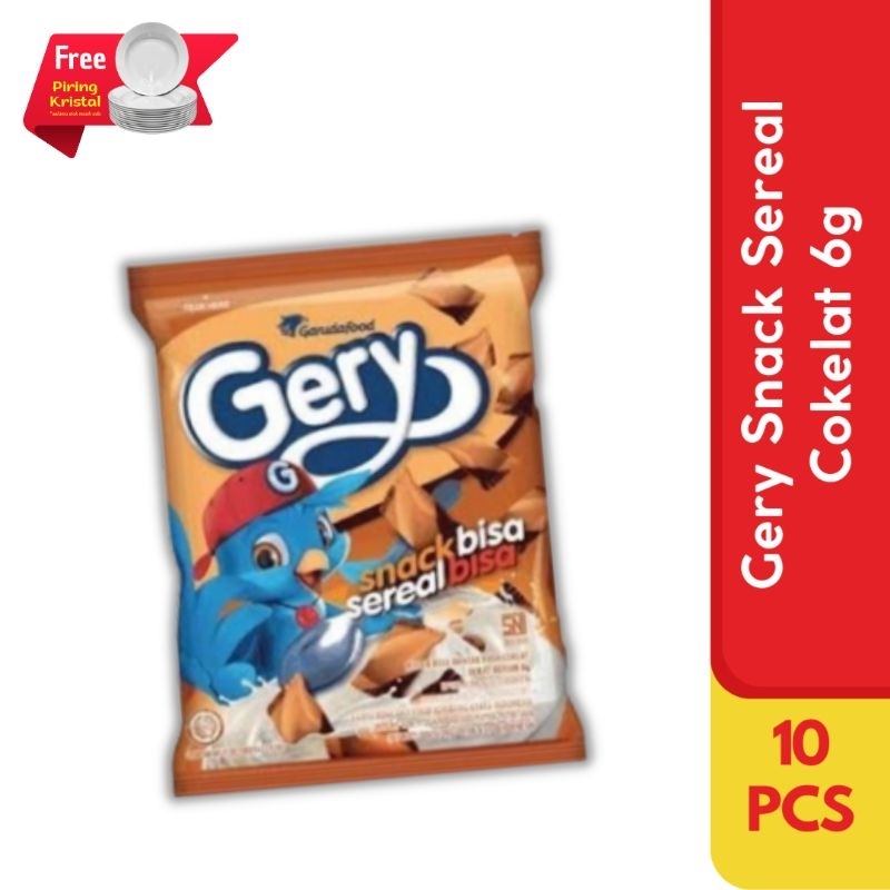 

GERY Snack Sereal Cokelat 1 Renceng (6g x 10pcs)