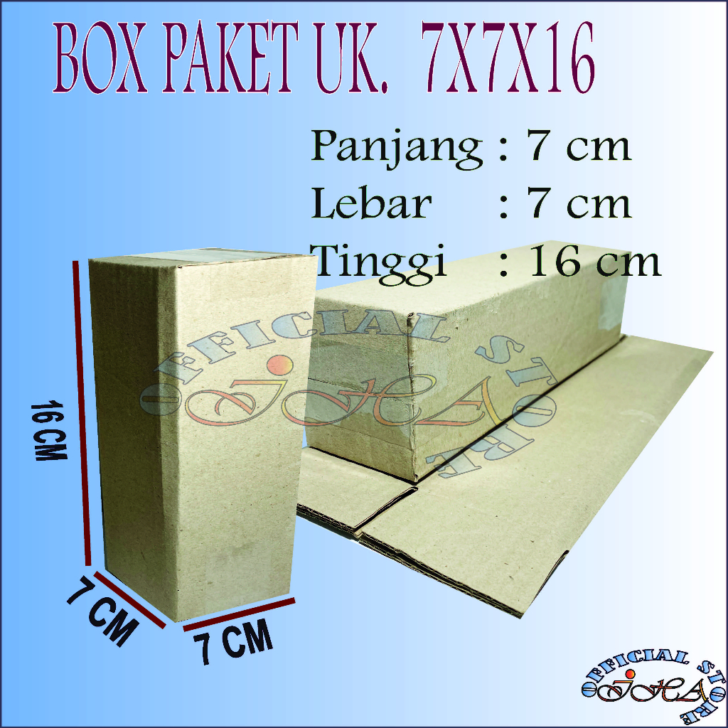 

Kardus Packing uk. 7x7x16 box packaging paket online murah