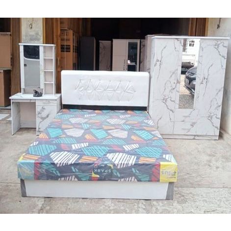 Paket Lemari 3Pintu + Meja Rias + Set Kasur Busa + Divan Minimalis