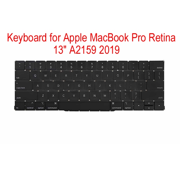 keyboard for apple macbook pro retina 13" a2159 2019 us