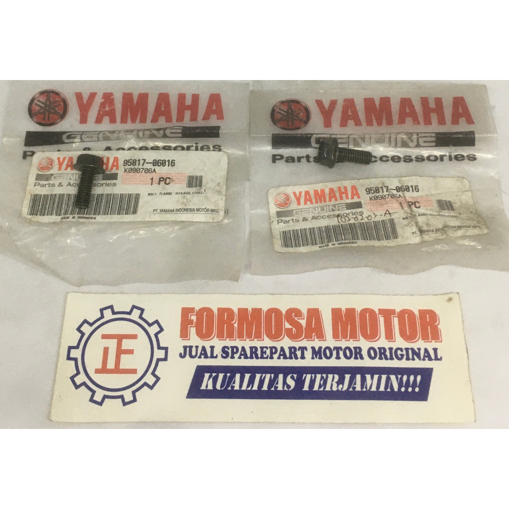 BAUT SPAKBOR DEPAN BAUT KUNCI KONTAK YAMAHA RXK RXKING RX KING 95817-06016 ORIGINAL harga 1 pcs