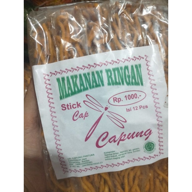 

STIK PEDAS CAPUNG /MAKANAN RINGAN /CEMILAN PEDAS/