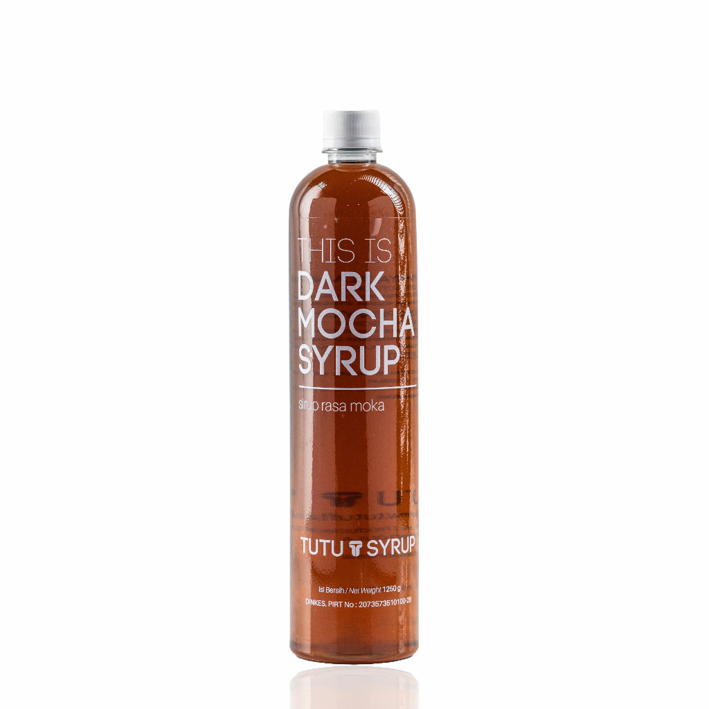

Tutu Flavors Dark Mocha Syrup 1000ml - Sirup rasa moka