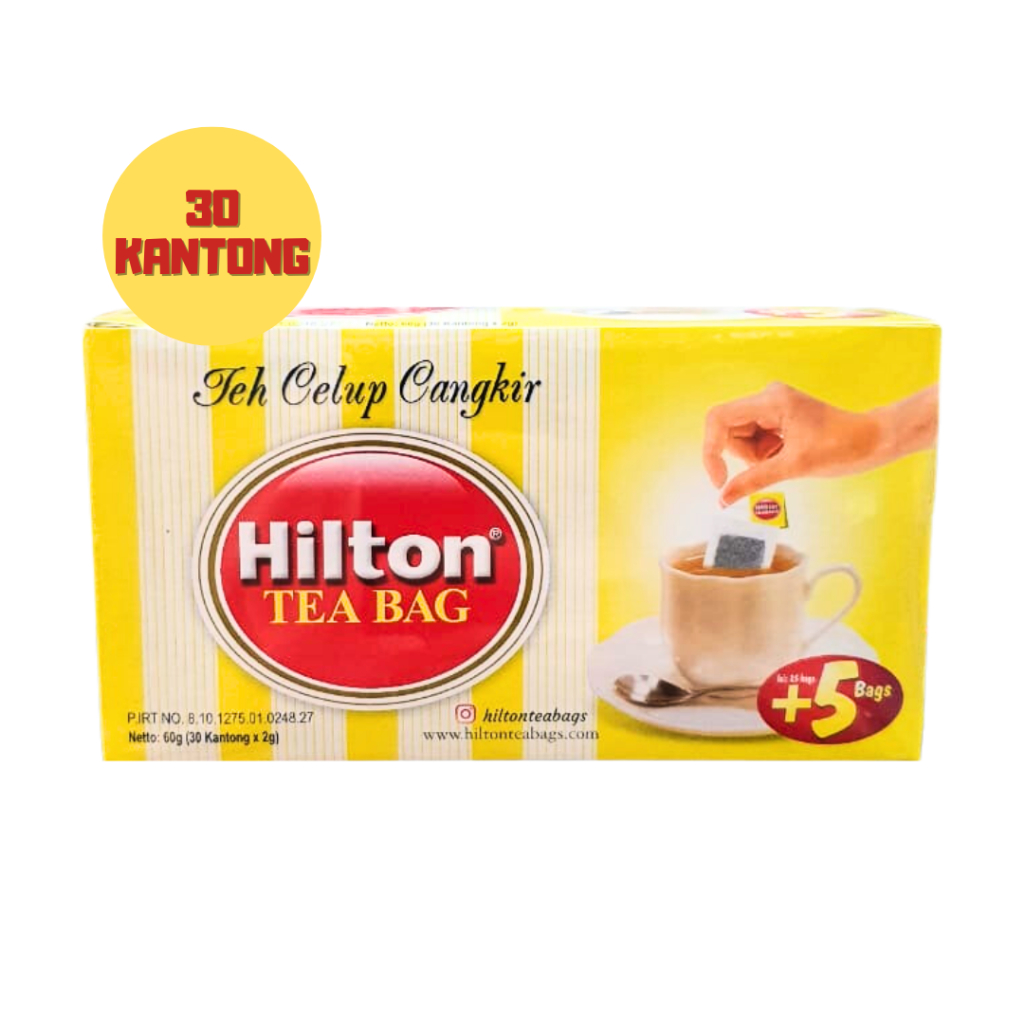 

TEH HILTON CELUP CANGKIR ISI 25+5 KANTONG TEABAGS MINUMAN TEH HILTON 60G