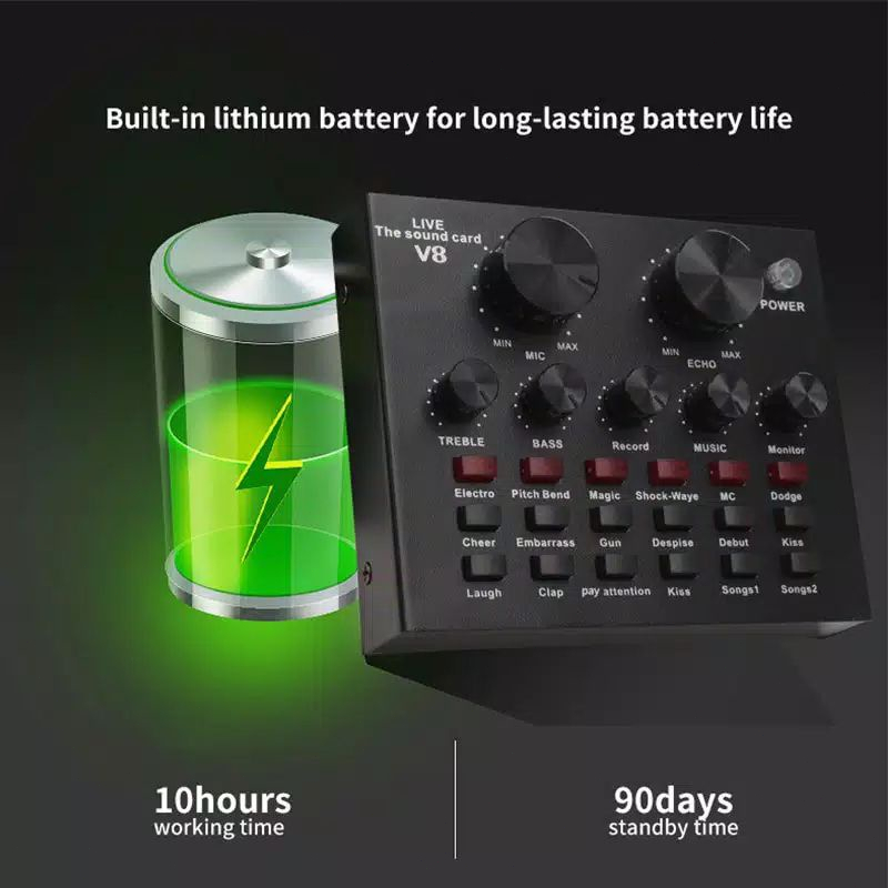Kimiso Soundcard V8 Singing Live V8 Mobil Live