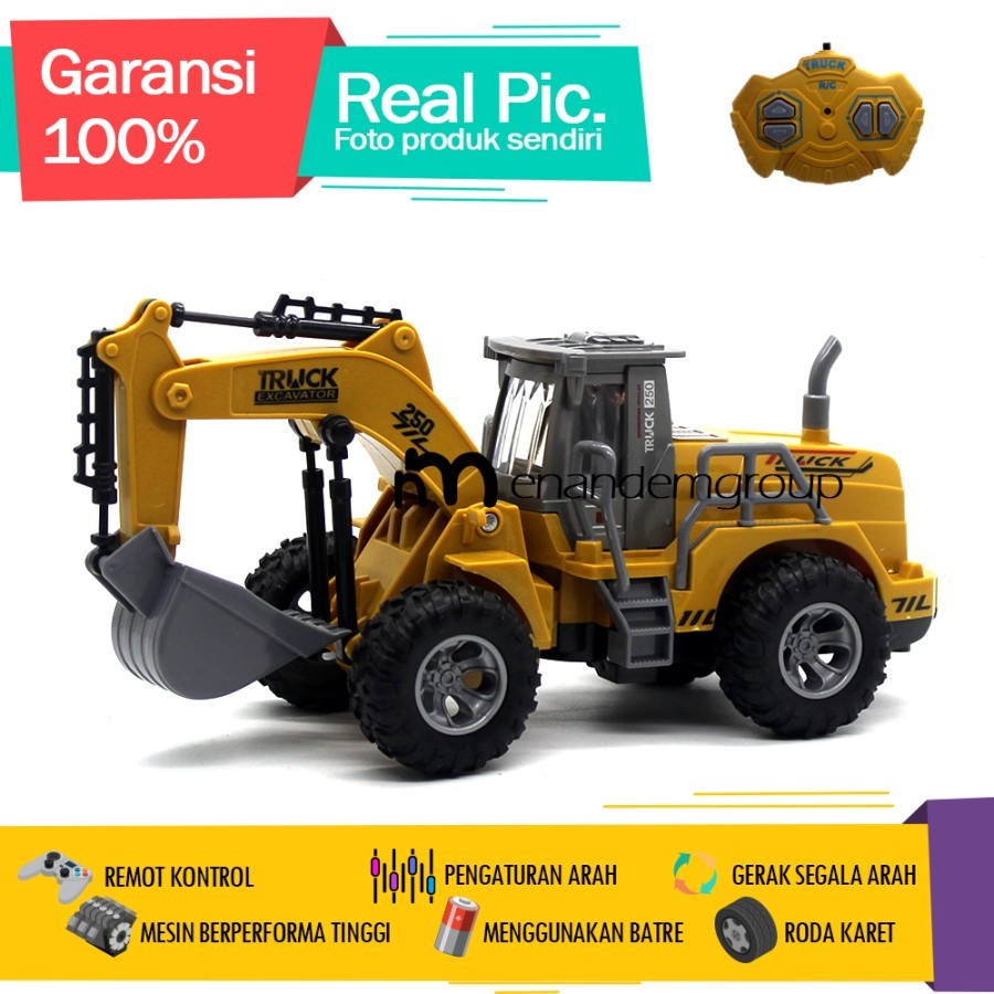 Mainan Mobil Remot Kontrol RC Truk Buldoser