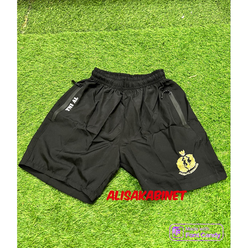 Celana Pendek Lari Hitam TNI AL