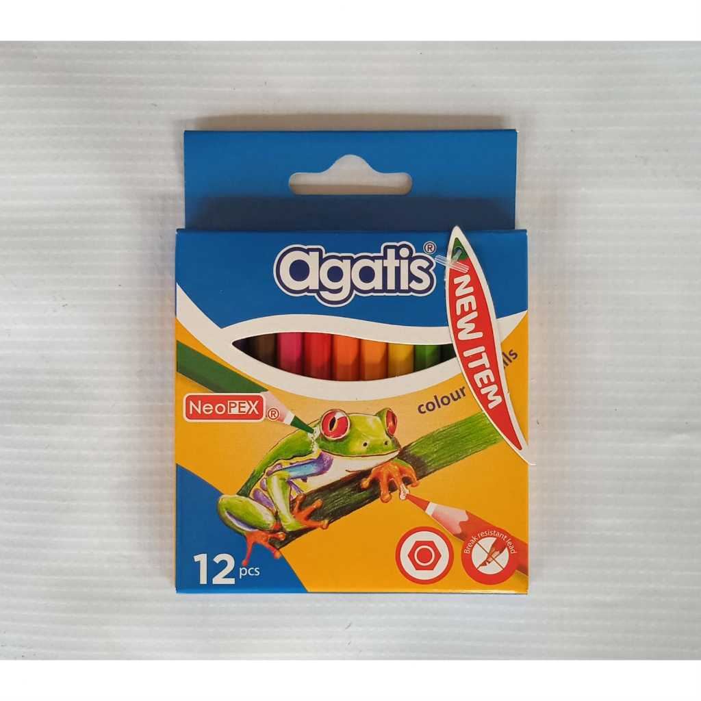 

PENSIL WARNA AGATIS NEOPEX PERMANENT 12 WARNA PENDEK