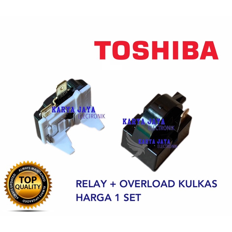 Relay Ptc Overload Kulkas Toshiba 1 pintu  rilai kulkas Toshiba 1 Pintu