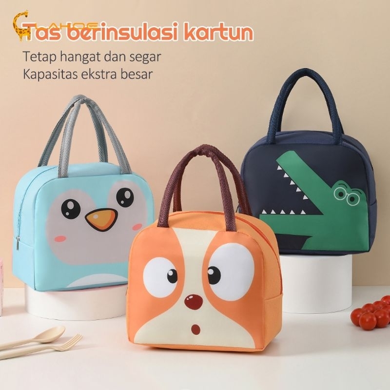Tas Makan Siang Serbaguna | Tas Penyimpanan Makanan Tahan Panas | Peralatan Makan