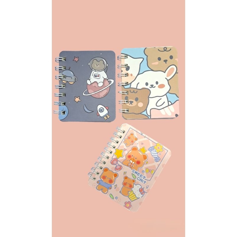 

NOTEBOOK A7 CUTE MINI BOOK / GIRLY NOTEPAD PORTABLE SMALL DIARY / BUKU CATATAN MINI