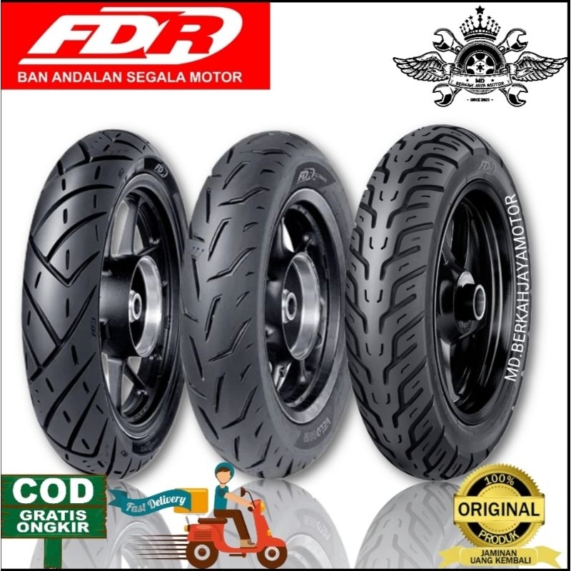 BAN TUBELESS FDR RING 12 (100/90,110/90,120/70,130/70) 100% ASLI FREE PENTIL