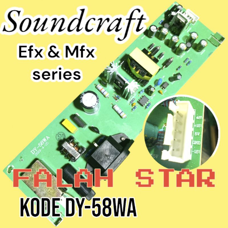 psu mixer soundcraft dy-58wa psu mixer soundcraft efx & mfx series 8-16chanel