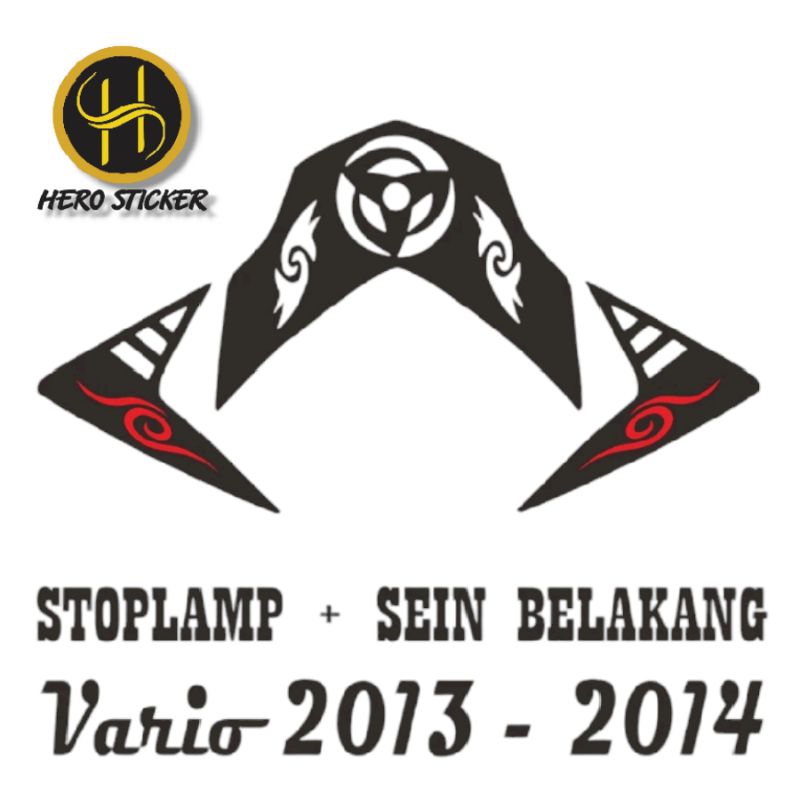stiker lampu stoplamp belakang vario 125cc tahun 2013