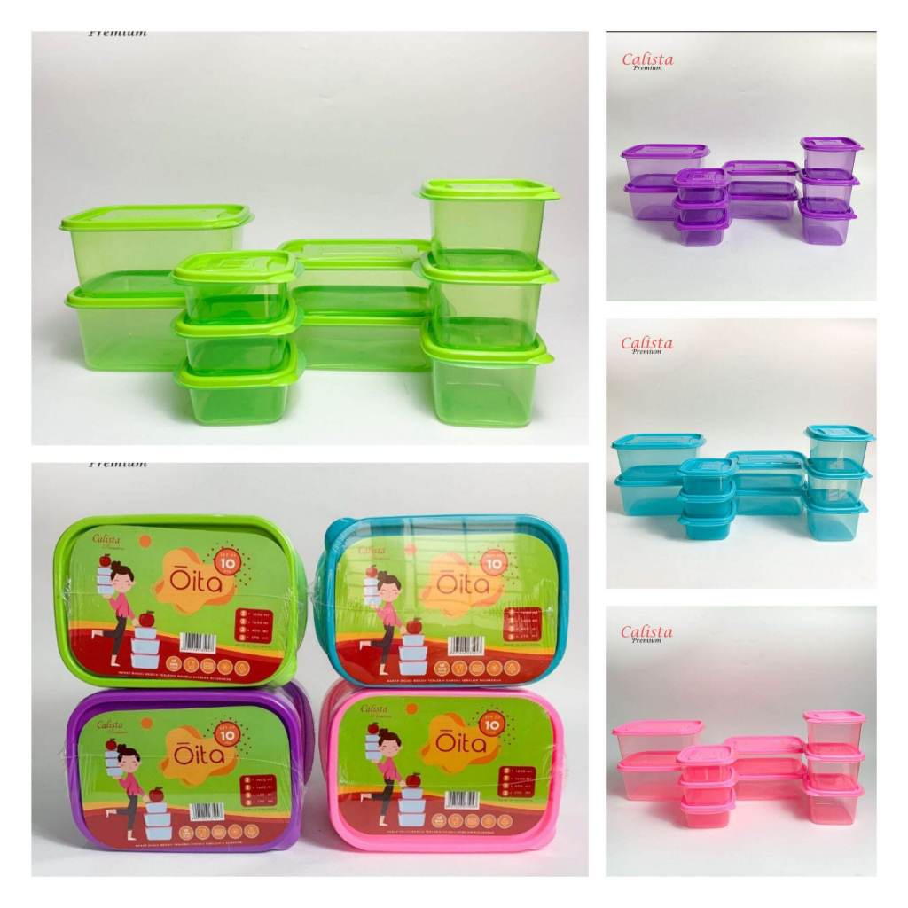Calista oita /calistaToples / Food Container Oita Set 10 Pcs