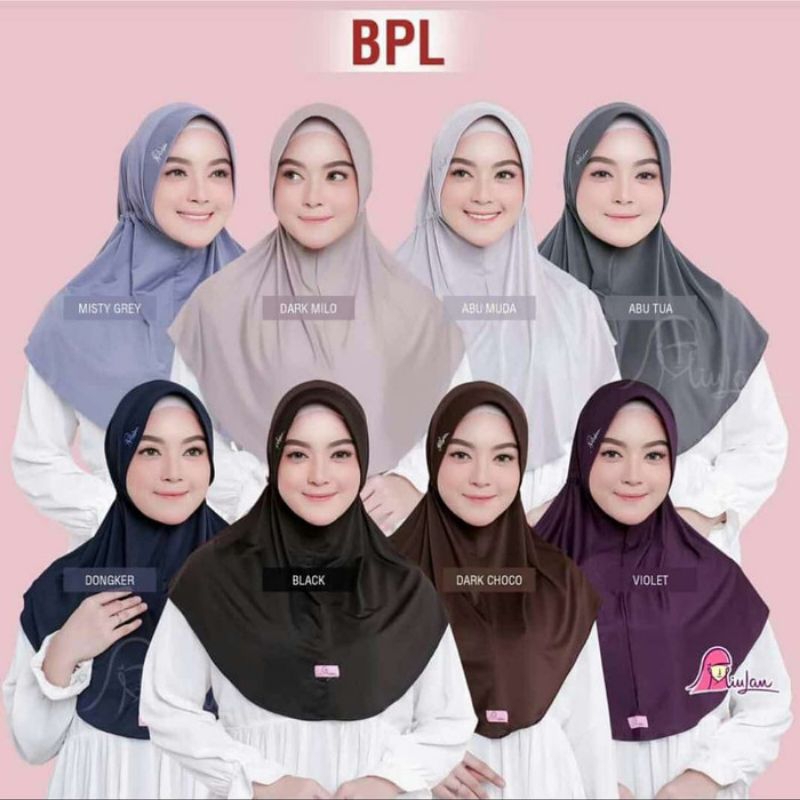 Jilbab Instan Sport Bergo Jersey Adem Kerudung Menutup Dada