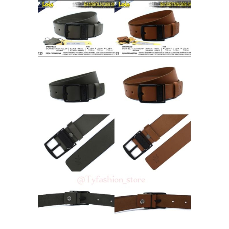 B 412 BTNN / BOLN IKAT PINGGANG / BELT / GESPER LOIS ORIGINAL