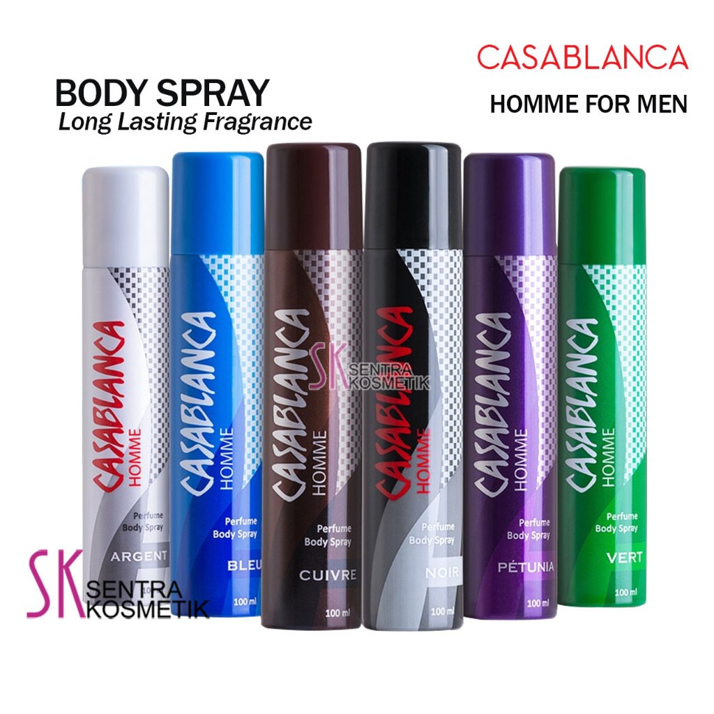 CASABLANCA Parfum Pria Kaleng Body Spray HOMME