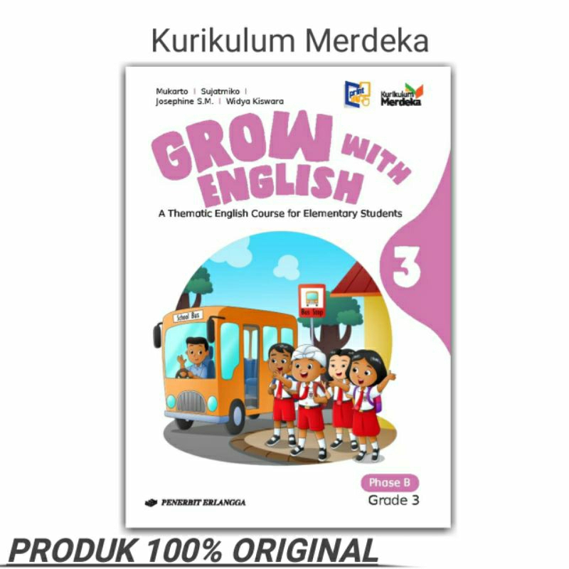 Grow With English Kelas 3 Sd Kurikulum Merdeka Erlangga Original
