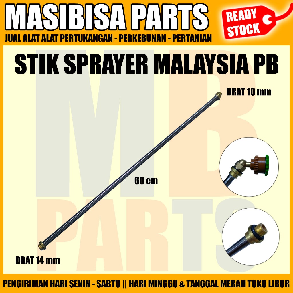 Stik Sprayer manual Stick pb16 Malaysia pipa stik semprot sprayer malaysia 60cm