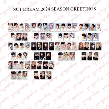 [PO / SET] DREAM 2024 SEASON GREETINGS NDRE PHOTOCARD FAN MADE UNOFFICIAL YANGPASHOP JAEMIN JENO HAE