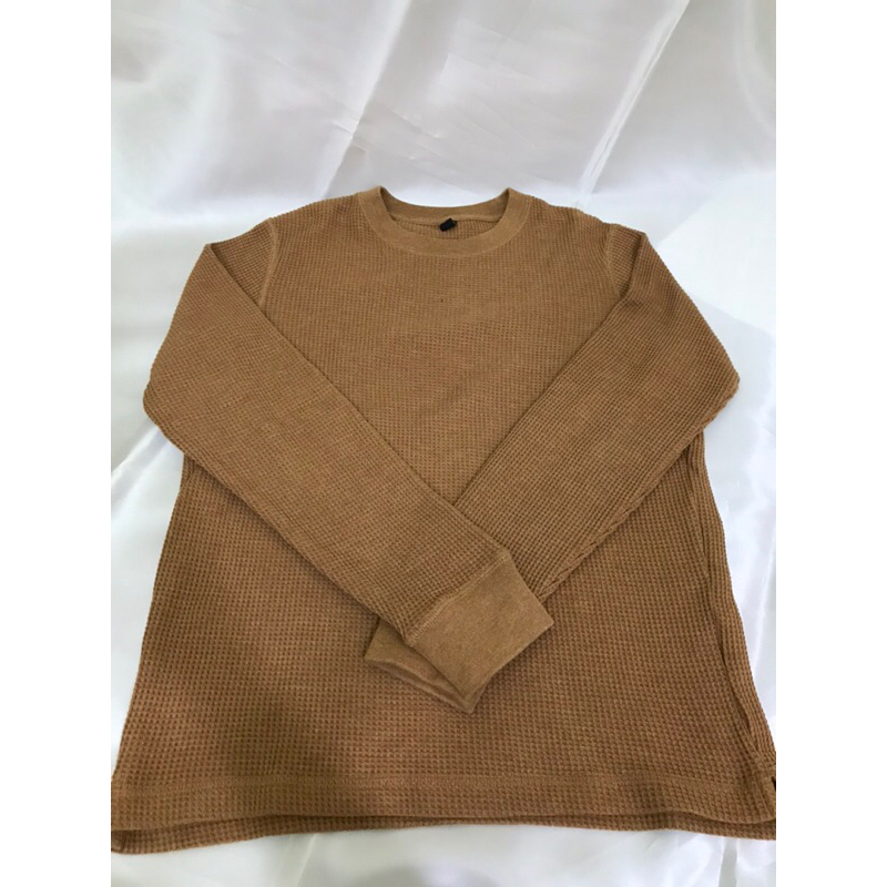 WAFFLE SWEATER UNIQLO ORIGINAL