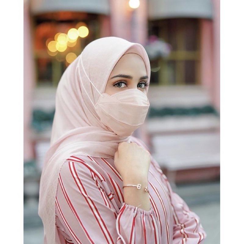 PL Everyday Tapis Embossed Buttonscarves Pale Pink