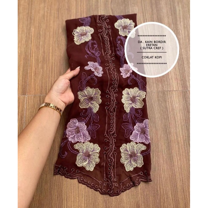 Kain Kebaya terbaru semi lukis bordir terlaris