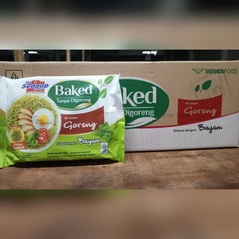 

NOODLES/MIE INSTANT SEDAP GORENG BAKED KEMASAN DUS ISI 24 PCS