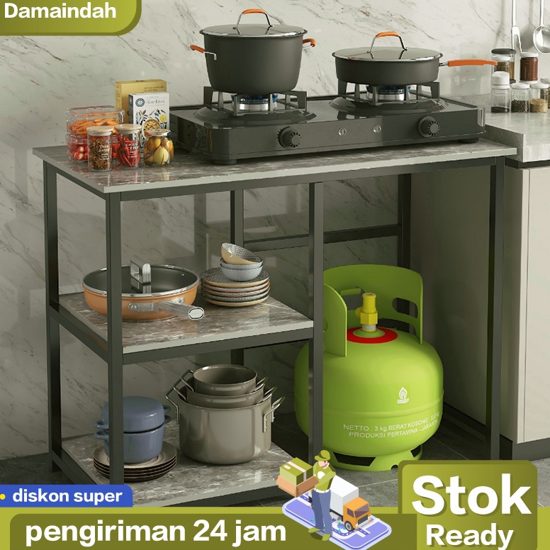 Penjualan Terbanyak Damaindah Meja Kompor 2 Tungku  Rak Kompor 2 Tungku  Meja Kompor  Rak Kompor  Mi