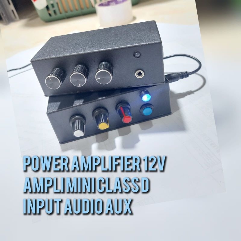AEBRAND POWER AMPLIFIER AMPLI MINI 12V VOLUME TRIBLE BASS - AMPLI MINI RAKITAN PAM8610