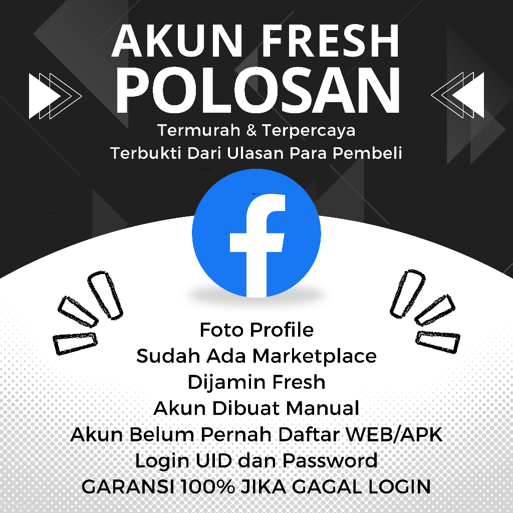 Akun FB BerFoto Profile & Polosan Premium | BERGARANSI 100%
