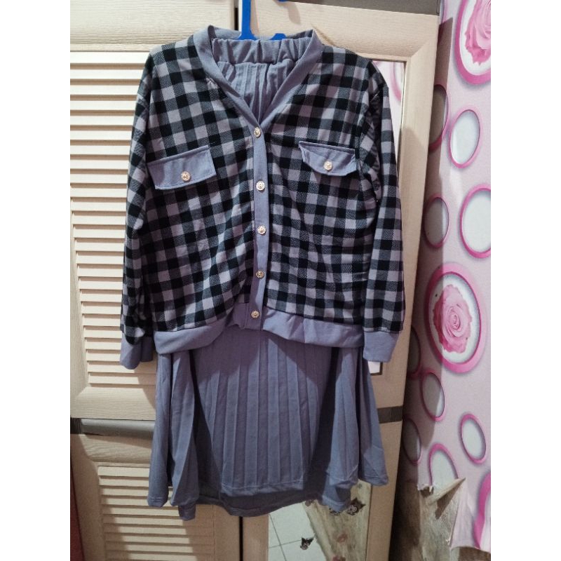 SETELAN ROK WANITA DENIM