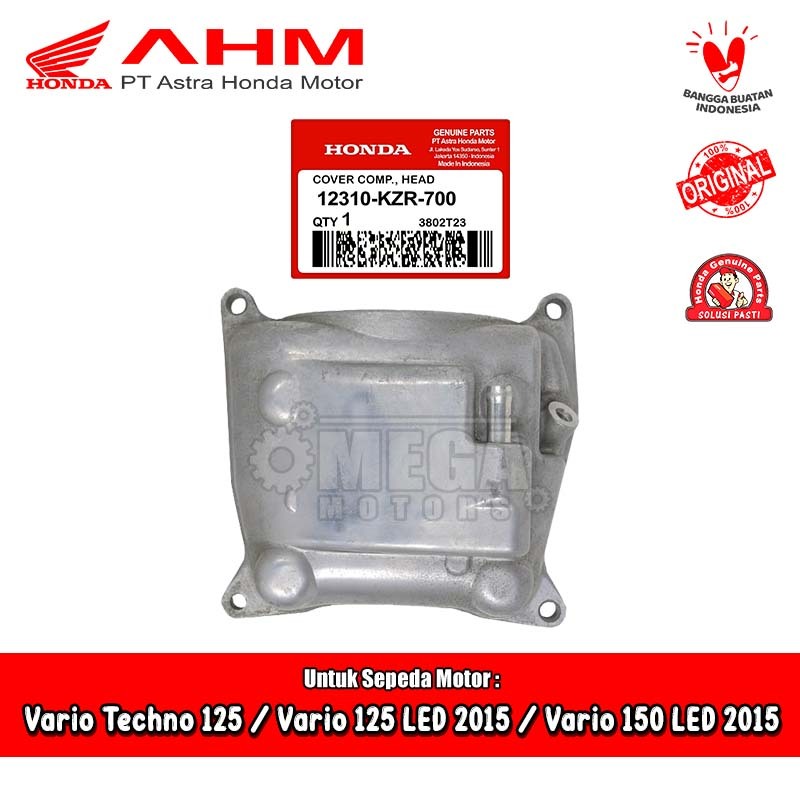 Cover Cylinder Head Tutup Deksel Honda Vario Techno 125 150 LED Old New Original AHM 12310-KZR-700