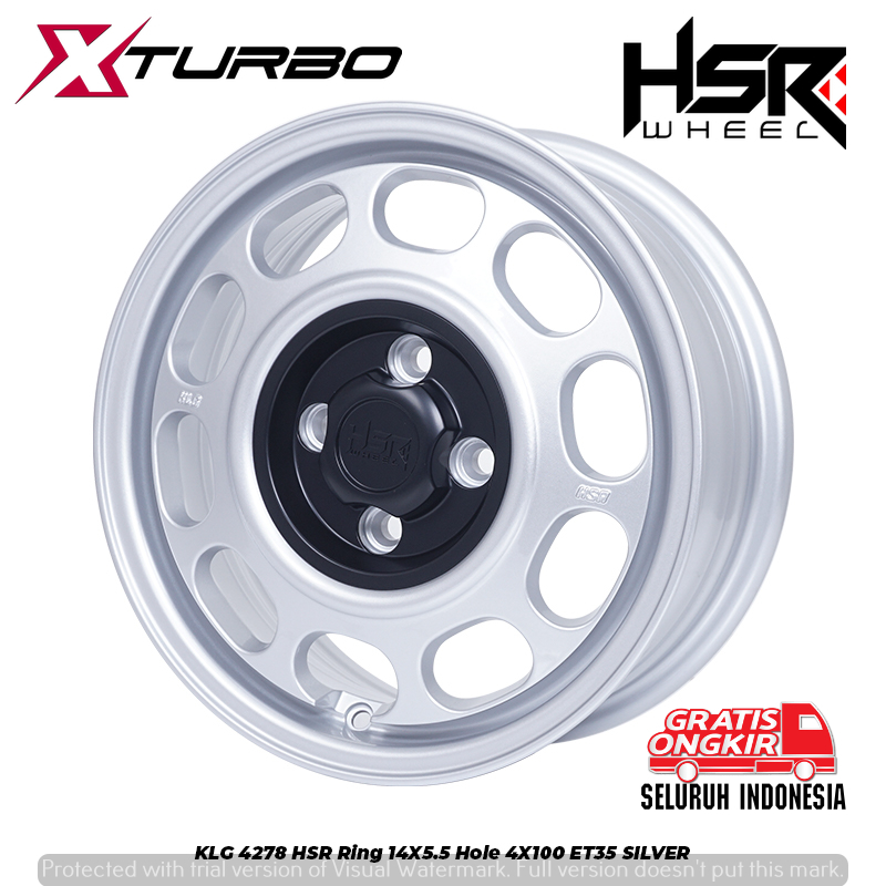 VELG MODEL KLASIK HSR KALENG RING 14 SILVER - BRIO JAZZ KARIMUN WAGON