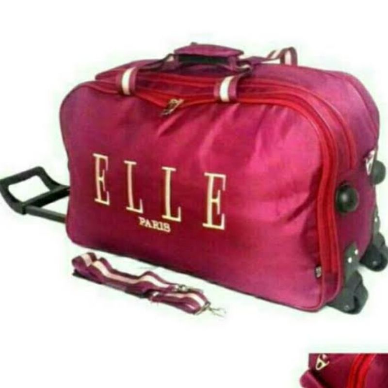 Tas Travel Elle Paris Trolly Roda 2 Ukuran Jumbo - Tas Baju - Tas Pakaian  5.0