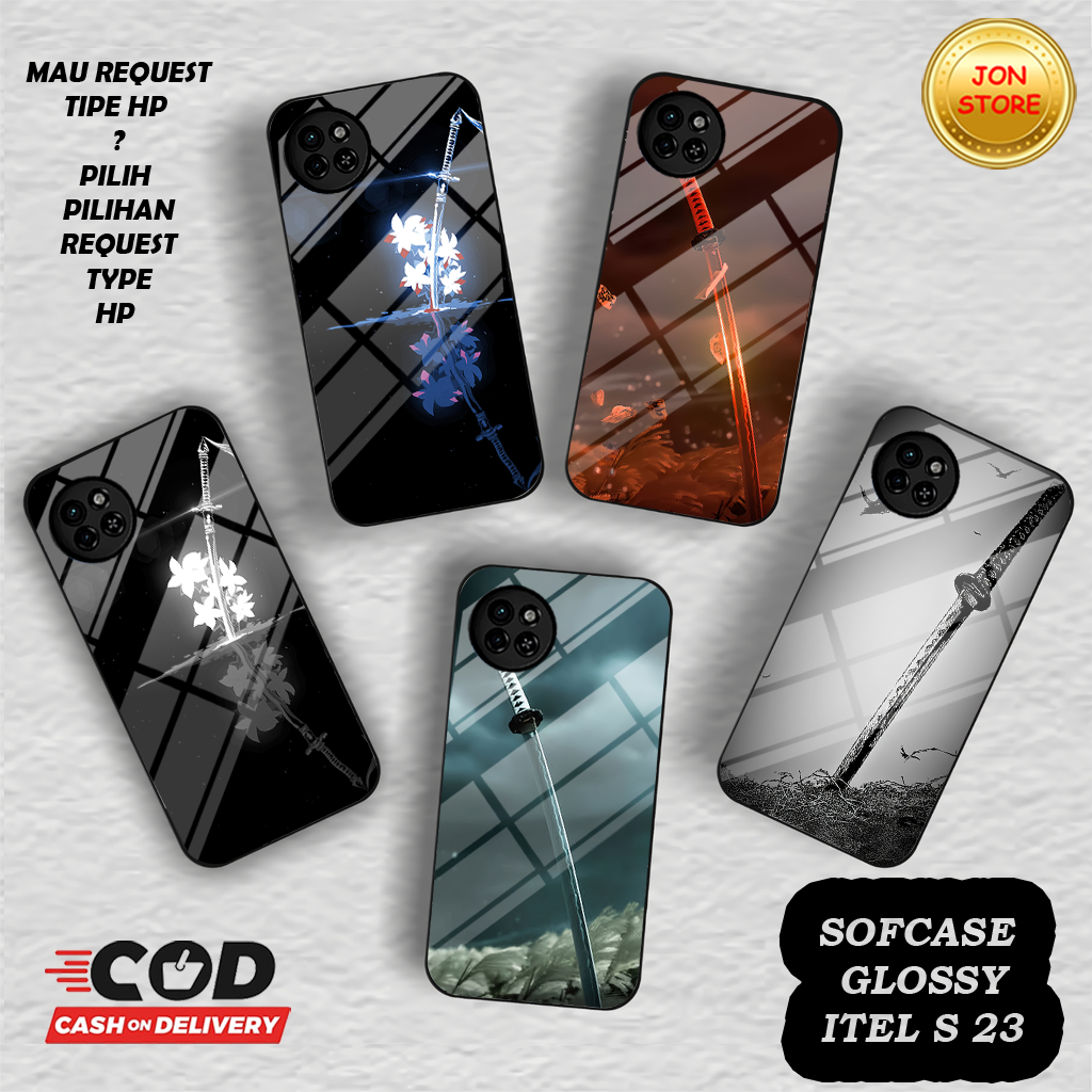 Sofcase Glossy Kilau (JT 8) Itel S23 4G MOTIF ABSTRAK ANIME ASTETIC CASE ITEL S23 4G CASING ITEL S23