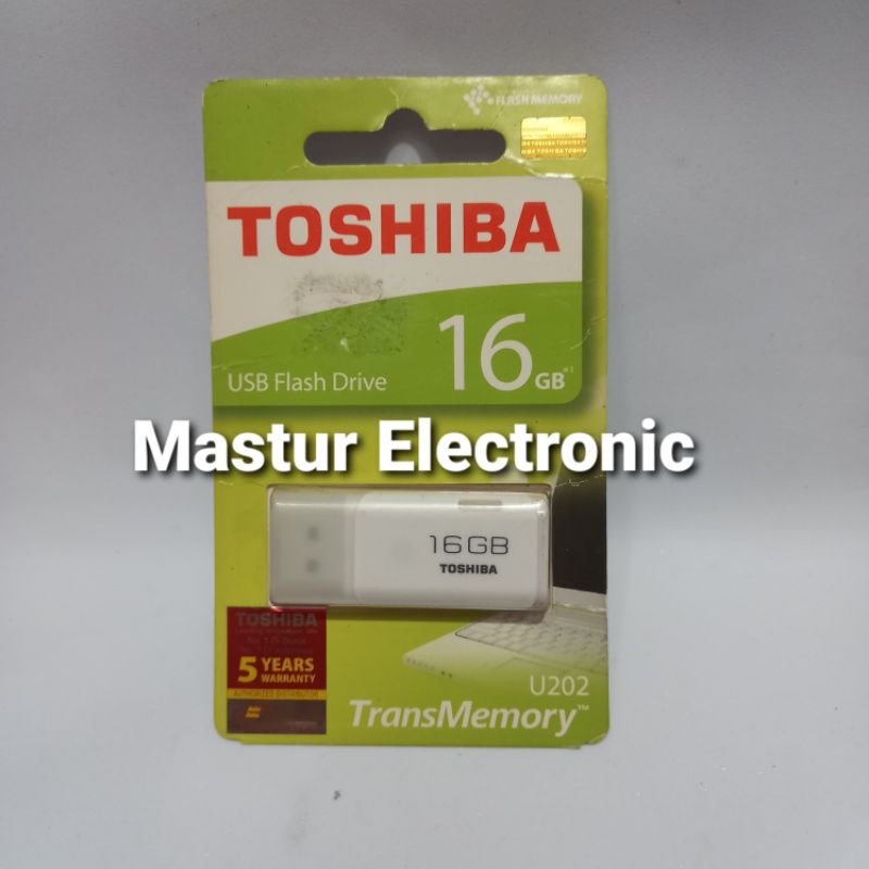 FLASHDISK TOSHIBA 16GB / USB FLASH DRIVE REAL CAPASITAS ORIGINAL ASLI