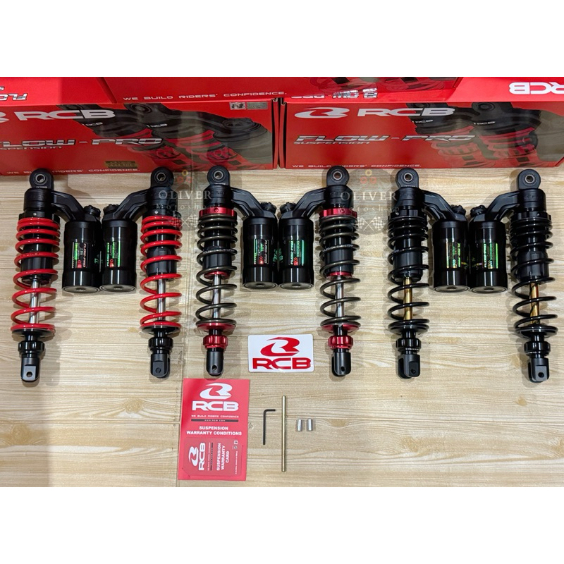 Shockbreaker Shock RCB Flow-Pro Ukuran 275MM / 305MM / 330MM / 365MM / 395MM Nmax Aerox PCX Xmax