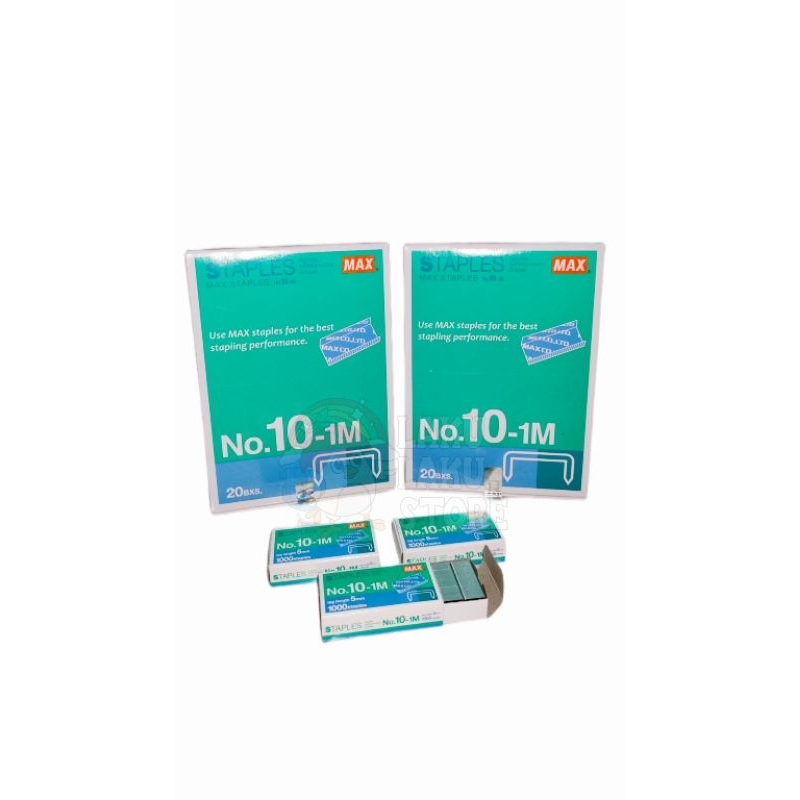 

ISI STAPLER MAX NO 10-1M/ ISI STAPLER KECIL/ REFILL STAPLER KECIL/ ISI STAPLES MAX KECIL