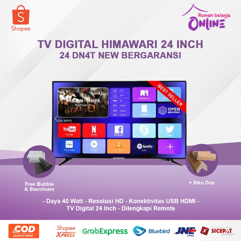 HIMAWARI LED TV 24 INCH DIGITAL NEWW