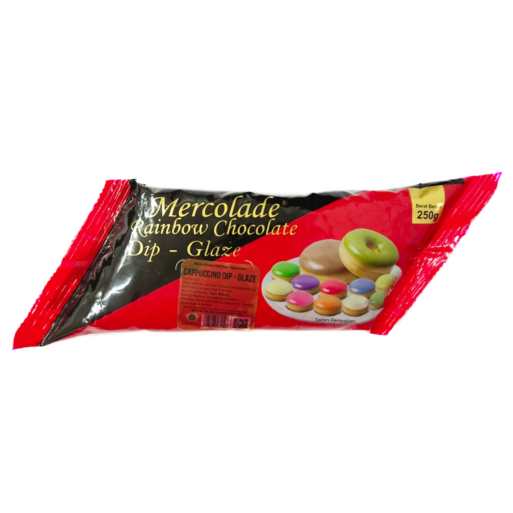 

MERCOLADE GLAZE/BERVARIASI/CAPPUCINO/GREENTEA/PINK/TIRAMISU/DARK/200 GR