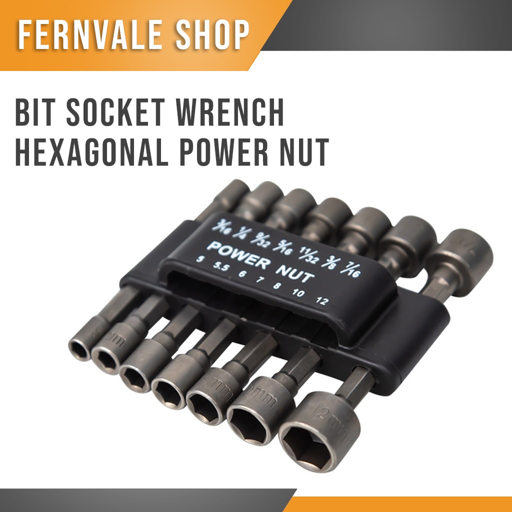 Kunci Sok Set/Mata Bor Soket/Wrench Hexagonal Baut Baja Ringan