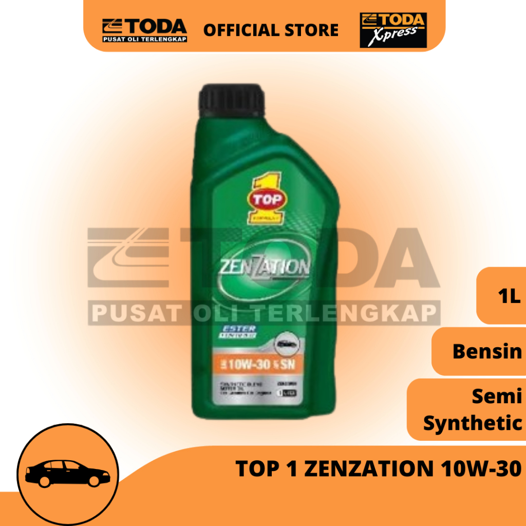 Oli Top 1 Zenzation 10W30 1L Oli Mesin Mobil Original