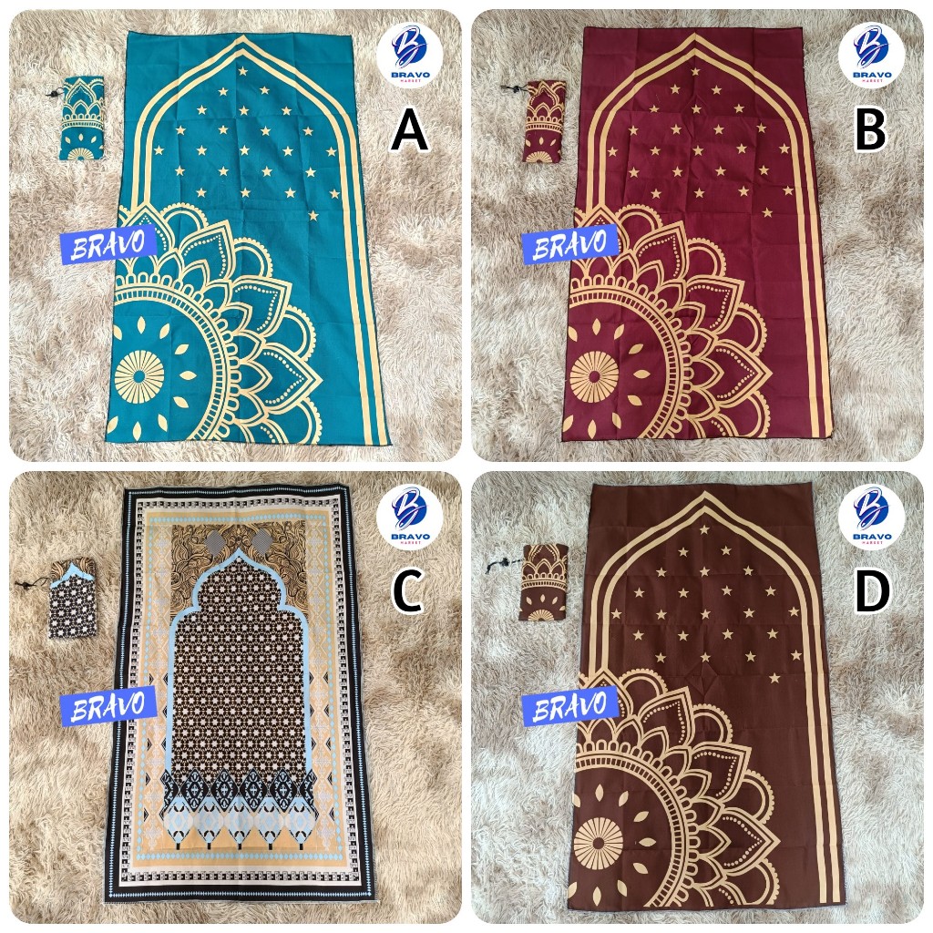 SAJADAH TRAVEL Minimalis /  Sajadah JUMBO Ukuran 105 x 60