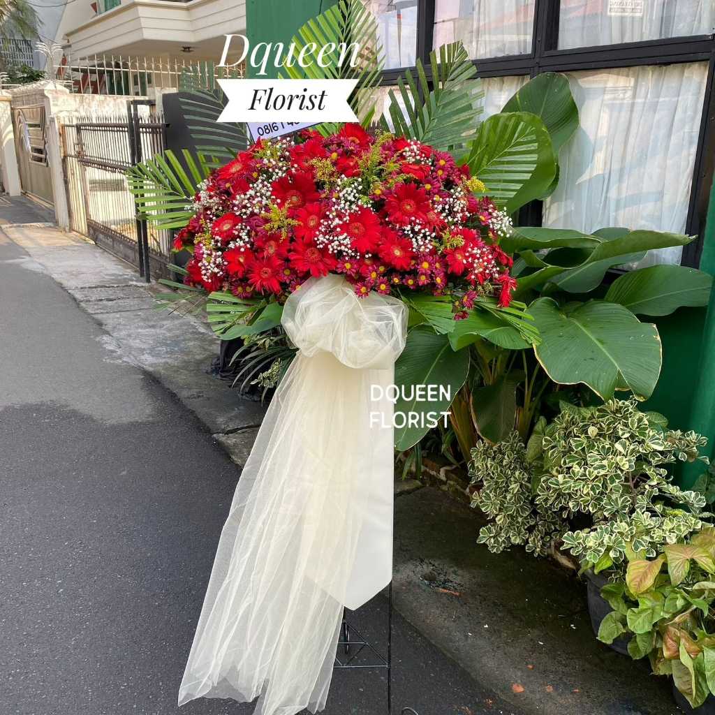 Standing flowers bunga hidup congratulations congrats selamat dan sukses  dukacita pembukaan toko ka