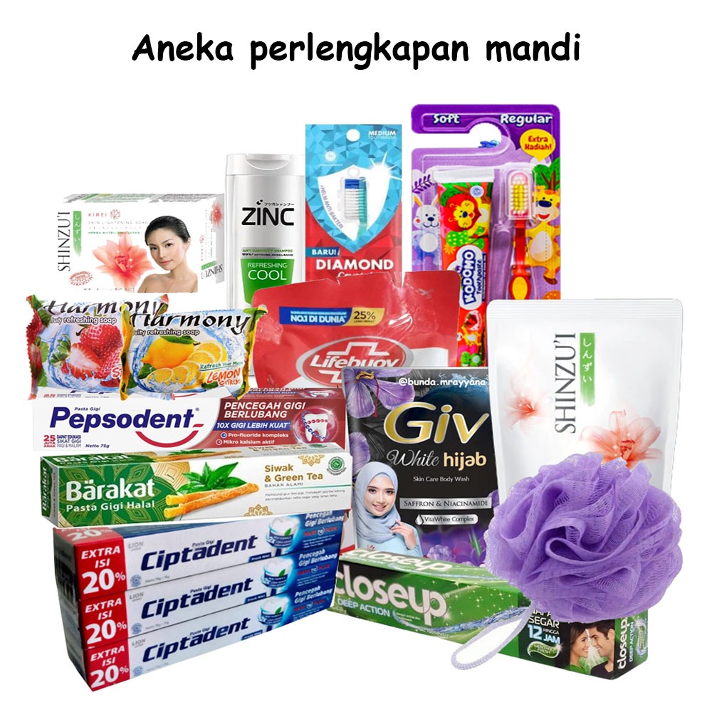 [add-sabun] Aneka Produk Mandi ukuran kecil & sedang Pepsodent Pasta sikat Gigi Sabun Shampo shampoo