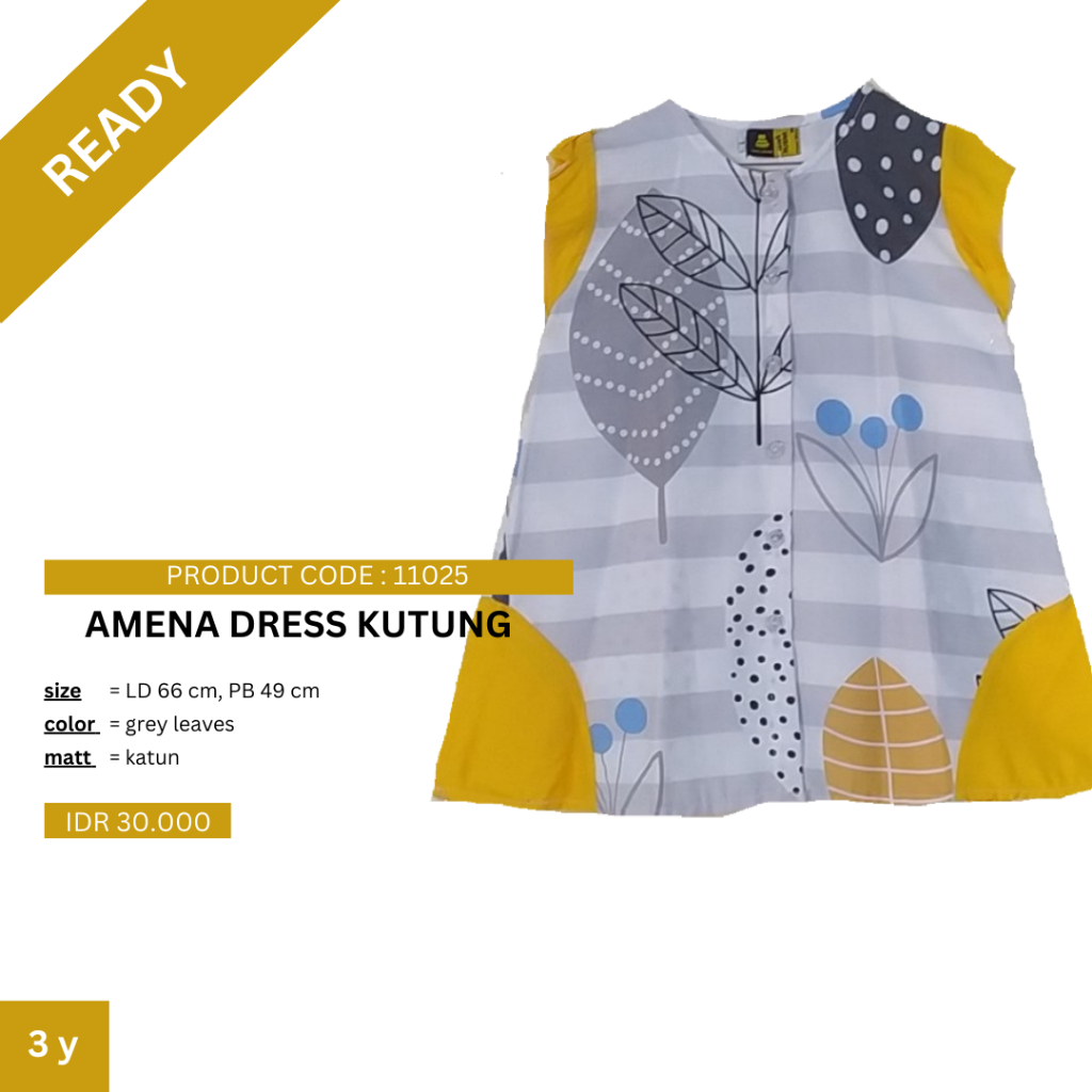 dedekhusna AMENA DRESS KUTUNG dress kutung anak