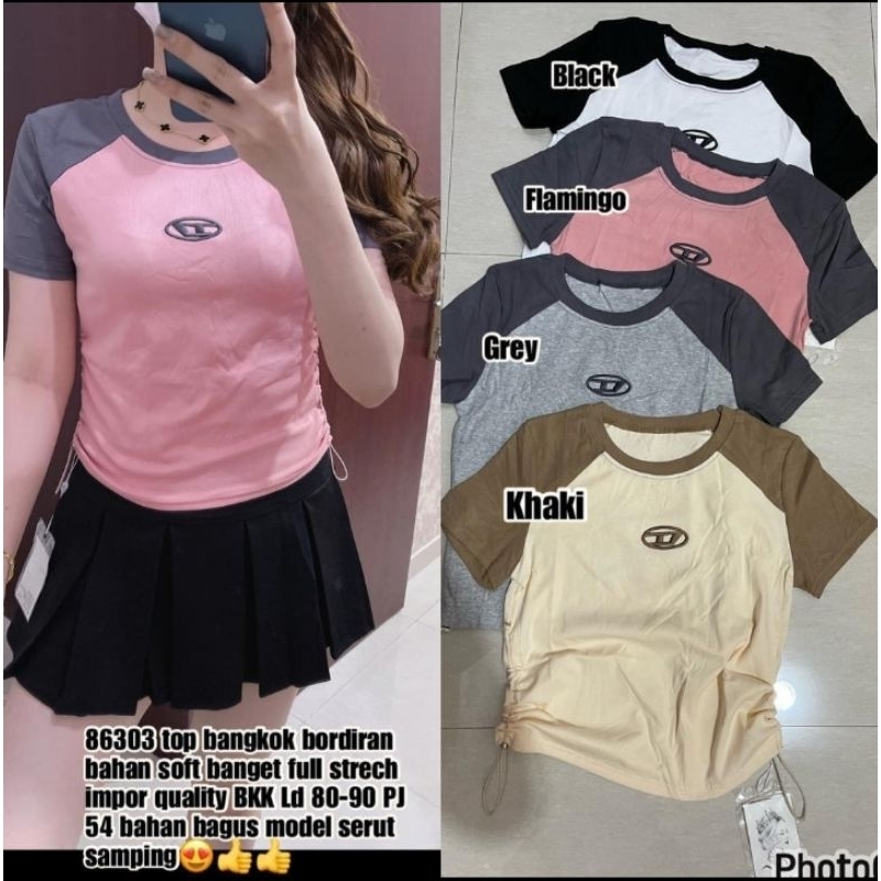 86303 kaos bangkok samping serut