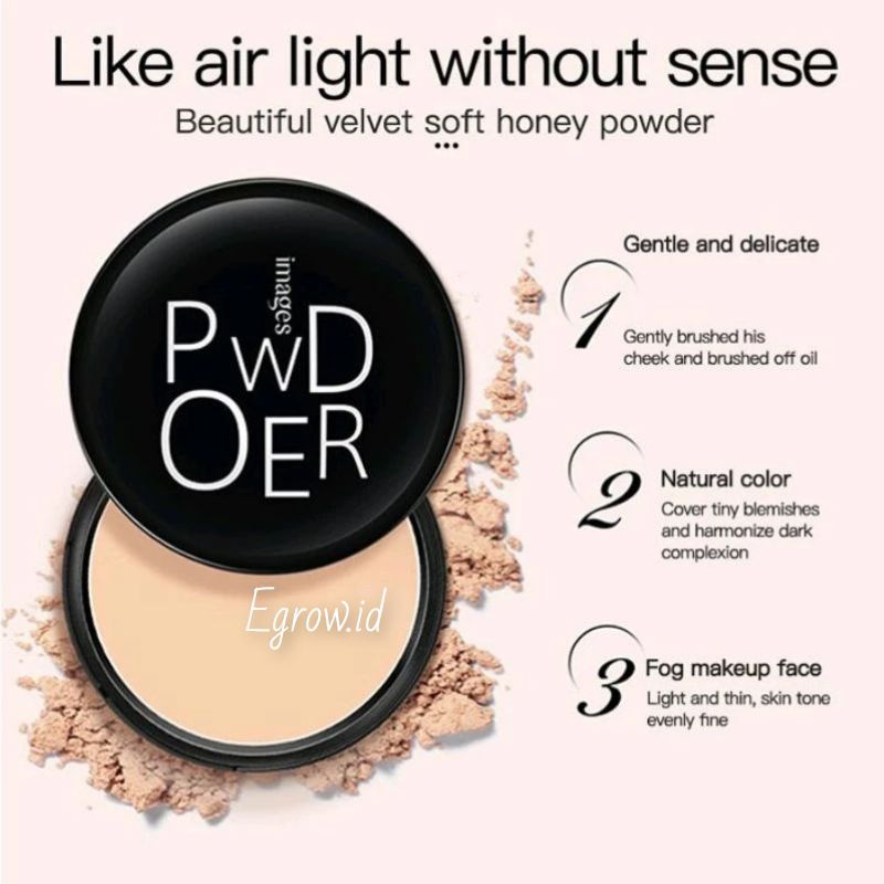 Bedak Images Sadoer Powder Bedak Padat Glowing Anti Air dan Tahan Lama